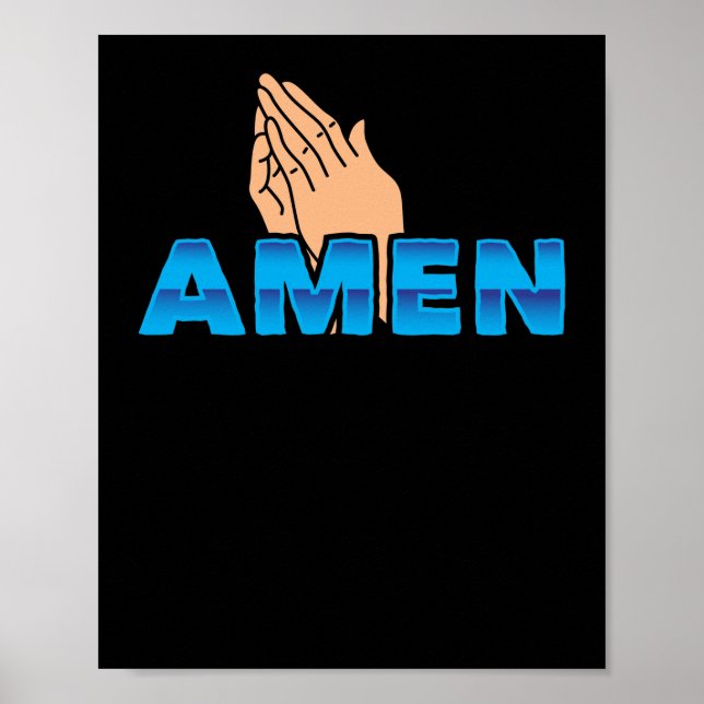 Bible Verse  Amen  God Poster (Front)