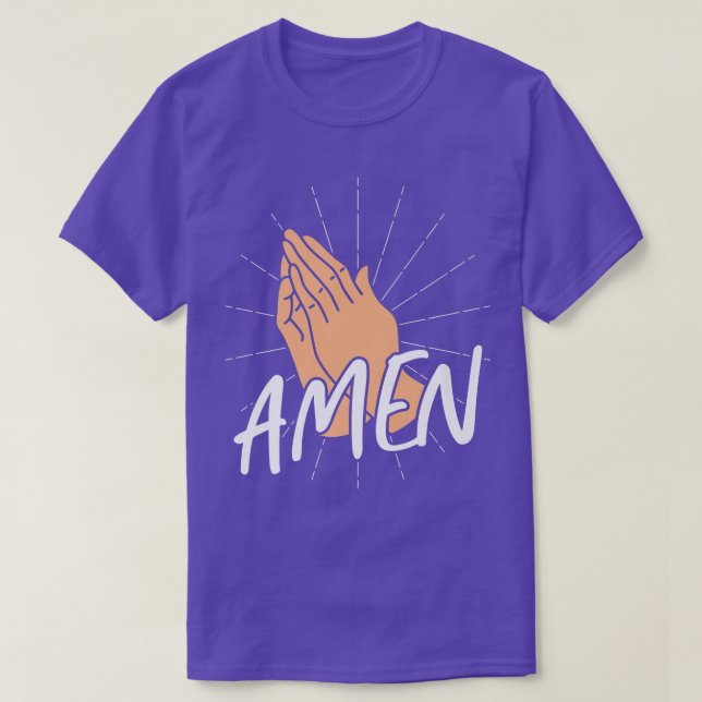 Bible Verse Amen God Premium  T-Shirt (Design Front)