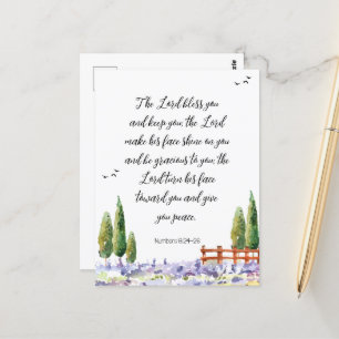 Bible verse - blessing: The Lord scripture Postcard