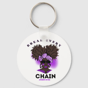Bible Verse Button Keychain For Black Women