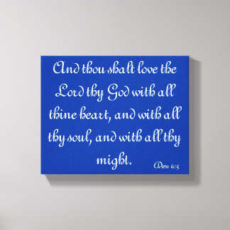 Bible verse canvas print