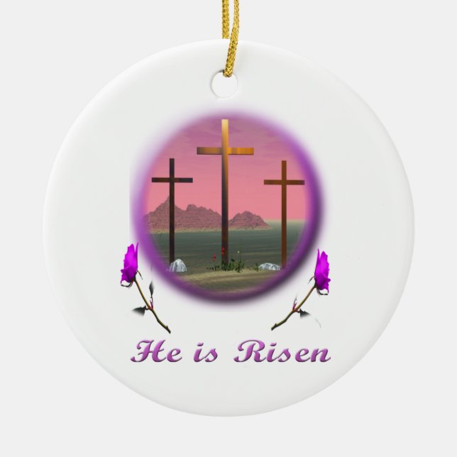 Bible verse ceramic tree decoration (Front)
