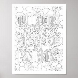 Bible Verse/Christian Adult Colouring Poster