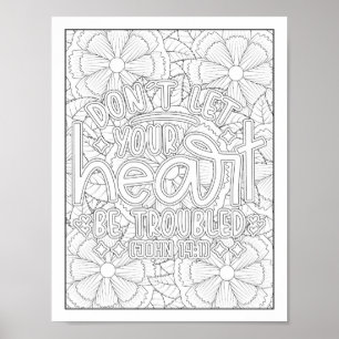 Bible Verse/Christian Adult Colouring Poster