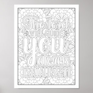 Bible Verse/Christian Adult Colouring Poster