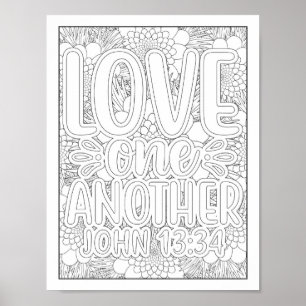 Bible Verse/Christian Adult Colouring Poster