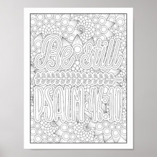 Bible Verse/Christian Adult Colouring Poster