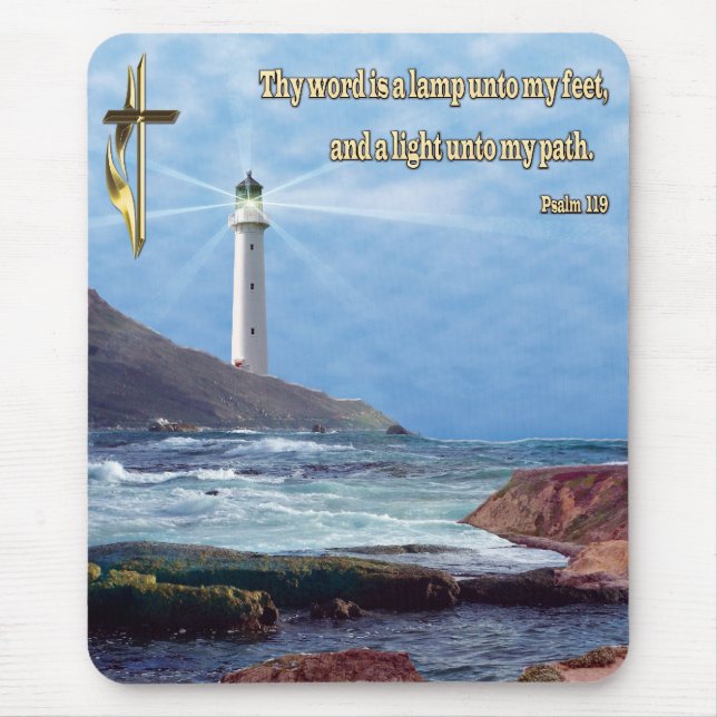 Bible Verse Christian Mouse Mat (Front)