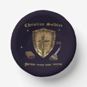 Bible Verse Christian Paper Plate