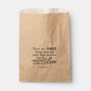 Bible Verse Christian Wedding Treat Favour Bags