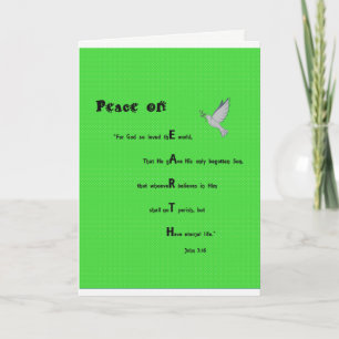 Bible Verse Christmas card - John 3:16