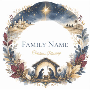 Bible Verse Christmas Stickers Holy Nativity