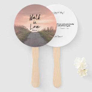 Bible Verse Church Hand Fan