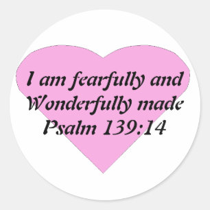 Bible Verse Classic Round Sticker