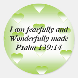 Bible Verse Classic Round Sticker