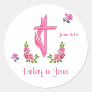 Bible Verse  Classic Round Sticker
