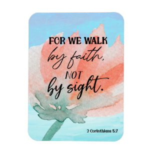 Bible verse Corinthians Floral scripture  Magnet