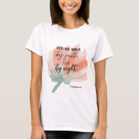 Bible verse Corinthians Floral scripture  T-Shirt