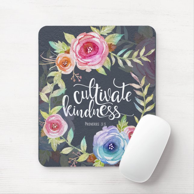 Bible Verse Cultivate Kindness Proverbs 3:3 Mouse Mat (With Mouse)