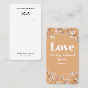 Bible Verse Earring Display Business Card