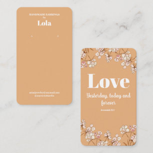 Bible Verse Earring Display Business Card