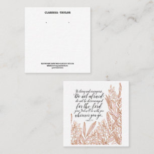 Bible Verse Earring Display Holder Card