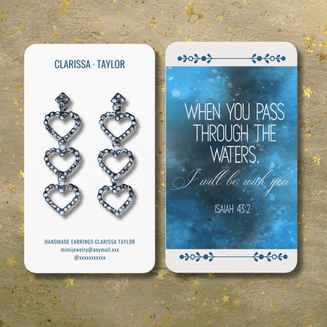 Bible Verse Earring Display Holder Card (Creator Uploaded)