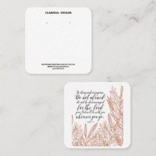 Bible Verse Earring Display Holder Card