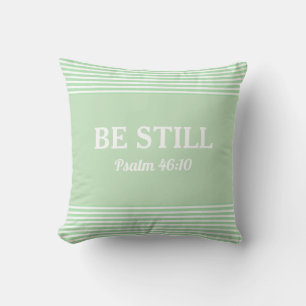 Bible Verse Elegant Green Cushion