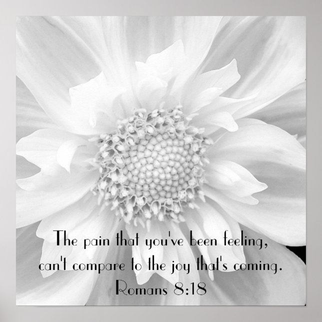 Bible verse encouragement Romans 8:18 poster (Front)