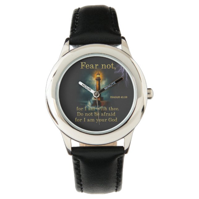 Bible Verse Fear not for I am with thee Watch (Front)