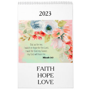 Bible Verse Floral 2023 Calendar