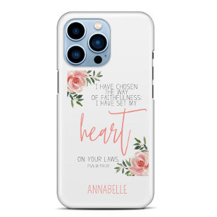Bible Verse Floral  iPhone 15 Case