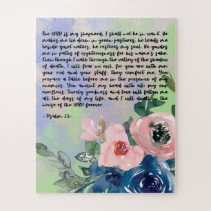 Bible verse floral jigsaw puzzle