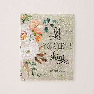 Bible verse floral  jigsaw puzzle