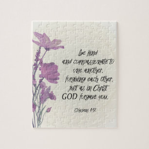 Bible verse floral  jigsaw puzzle