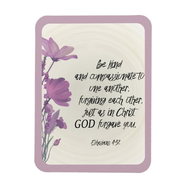 Bible verse Floral Magnet (Vertical)