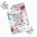 Bible verse floral Puzzle<br><div class="desc">Bible verse floral Puzzle- design is based on dominant role of the flowers.</div>