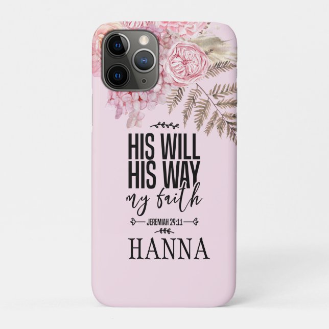 Bible Verse Floral Watercolor Iphone Cases (Back)
