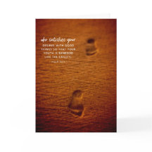 Bible Verse Footprints Sand Psalm 103:5