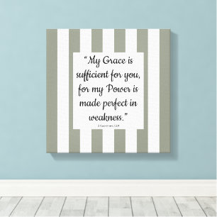 Bible Verse for Faith, Personalised Canvas Print