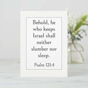 Bible Verse for Sleep, Psalm 127:2, Modern Simple Invitation