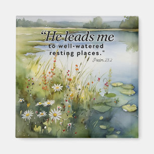 Bible Verse Fridge Magnet -Psalms 23