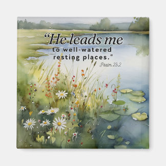 Bible Verse Fridge Magnet -Psalms 23