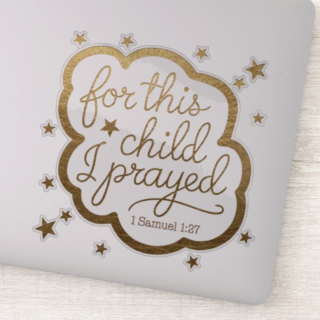 Bible verse from 1 Samuel 1:27 (Detail)