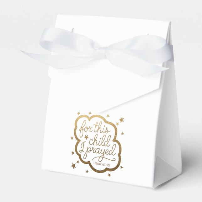 Bible verse from 1 Samuel 1:27 Favour Box (Front Side)