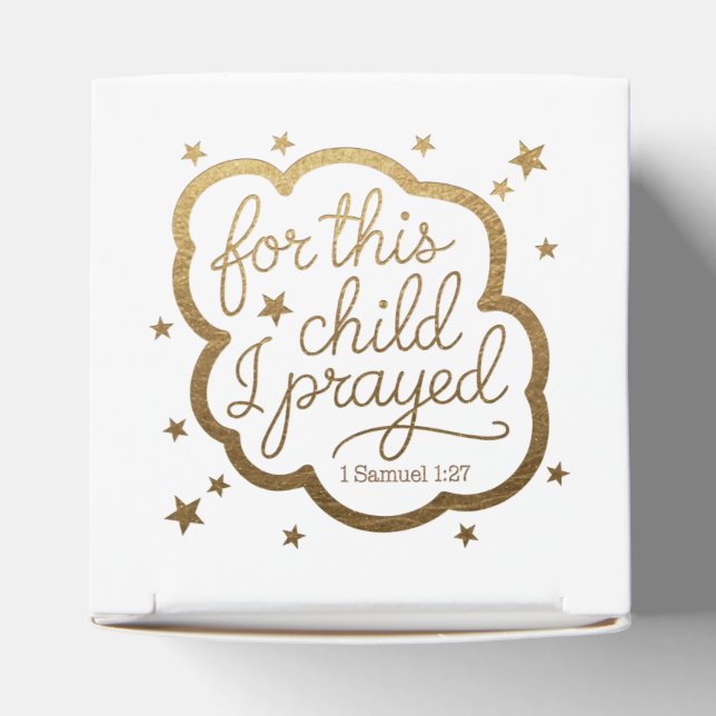 Bible verse from 1 Samuel 1:27 Favour Box (Top)