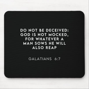 Bible Verse Galatian 6_7 Funny Meme Viral Christia Mouse Mat