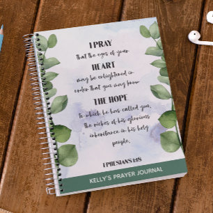 Bible Verse Greenery Prayer Journal