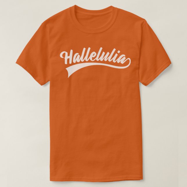 Bible Verse Hallelulia God Premium  T-Shirt (Design Front)